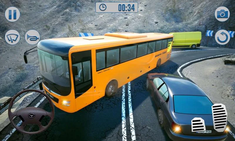 Realistic Bus Simulator - free - Gameplay image of android game