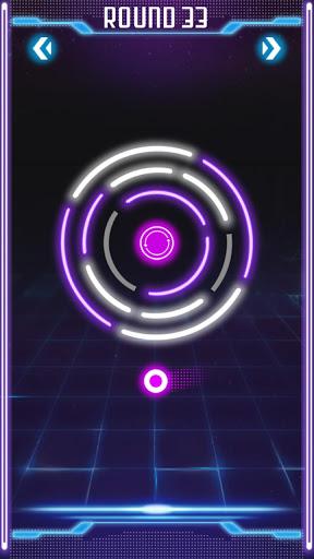 Circle Break - Glow Neon Smash - Gameplay image of android game
