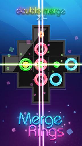 Merge Rings Neon - Drag n Fuse - Gameplay image of android game