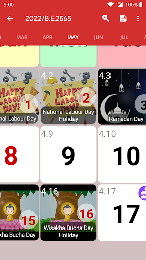 Thailand Calendar - عکس برنامه موبایلی اندروید