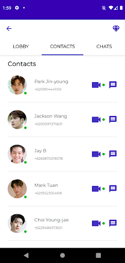 GOT۷ Fake Video Chat & Call - عکس برنامه موبایلی اندروید