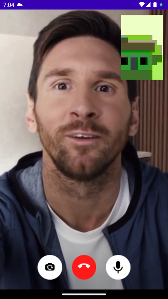 Lionel Messi Fake Video Call - عکس برنامه موبایلی اندروید