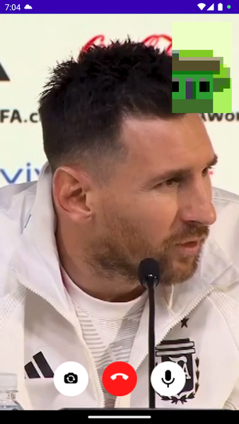 Lionel Messi Fake Video Call - عکس برنامه موبایلی اندروید