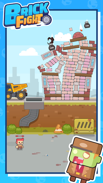 Brick Fight - Gameplay image of android game