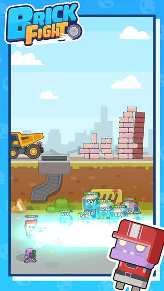 Brick Fight - Gameplay image of android game