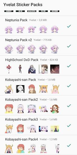 Anime Stickers for WhatsApp - by Yvelat - Image screenshot of android app