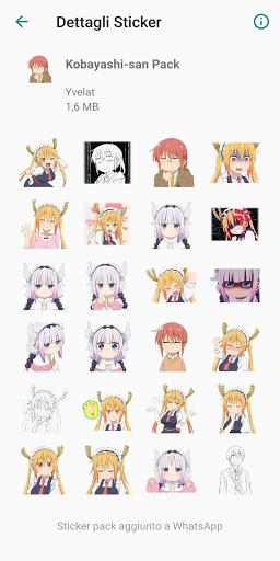 Anime Stickers for WhatsApp - by Yvelat - عکس برنامه موبایلی اندروید