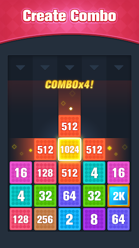 2048 Merge: Number Puzzle Game - Gameplay image of android game