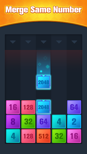 2048 Merge: Number Puzzle Game - Gameplay image of android game