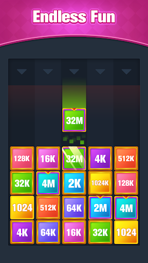 2048 Merge: Number Puzzle Game - Gameplay image of android game