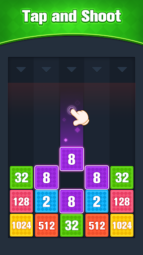 2048 Merge: Number Puzzle Game - Gameplay image of android game
