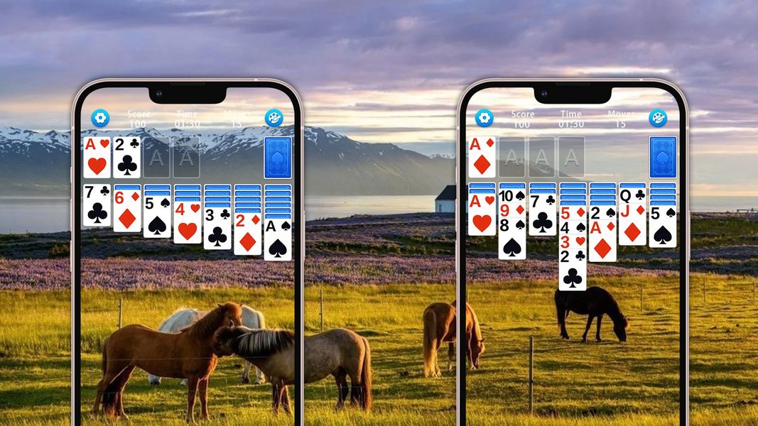 Solitaire - Gameplay image of android game