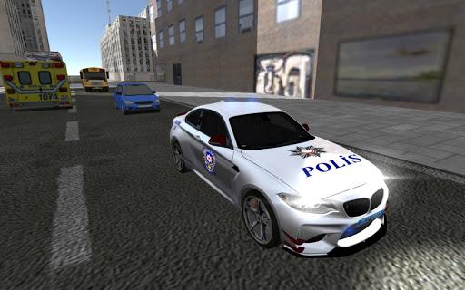 American M5 Police Car Game - Gameplay image of android game