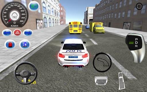 American M5 Police Car Game - Gameplay image of android game