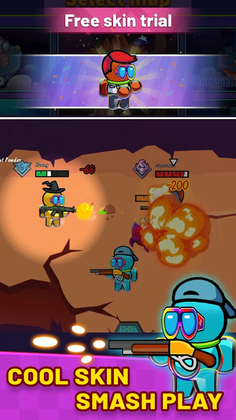 Pixel Space Gunfight World - Gameplay image of android game