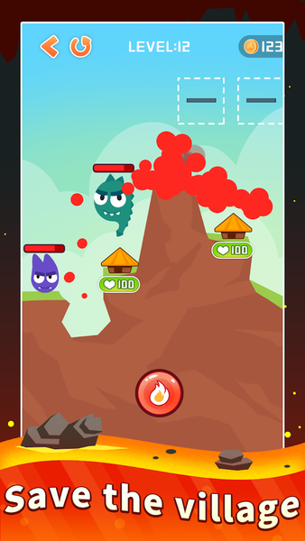 Volcano Eruption Rescue - عکس بازی موبایلی اندروید