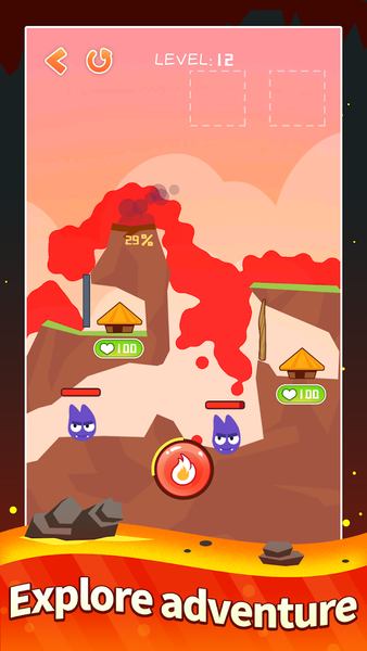 Volcano Eruption Rescue - عکس بازی موبایلی اندروید