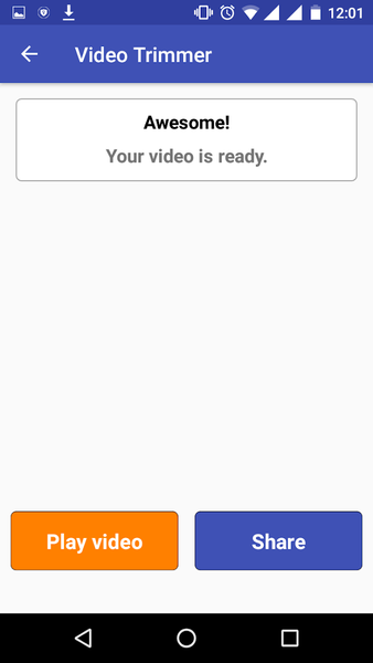 Video Trimmer - Image screenshot of android app