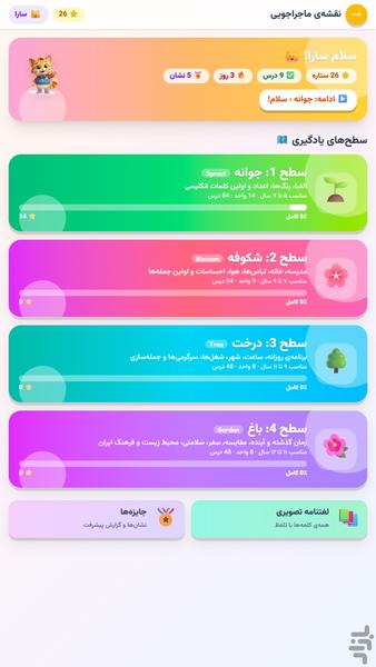 زبانک: آموزش انگلیسی برای کودکان - عکس برنامه موبایلی اندروید