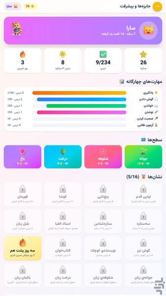 زبانک: آموزش انگلیسی برای کودکان - عکس برنامه موبایلی اندروید