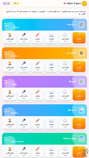 زبانک: آموزش انگلیسی برای کودکان - عکس برنامه موبایلی اندروید
