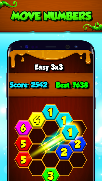 Hexa Numbers: Merge Puzzle - Gameplay image of android game