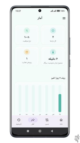 پاکدم | ترک تدریجی سیگار - عکس برنامه موبایلی اندروید