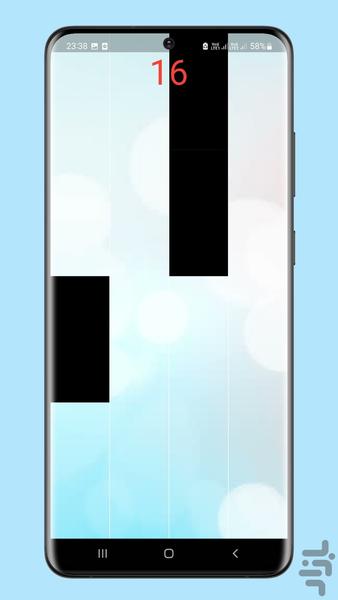 Piano Tiles game with piano - Gameplay image of android game