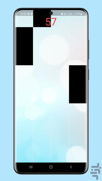 Piano Tiles game with piano - Gameplay image of android game