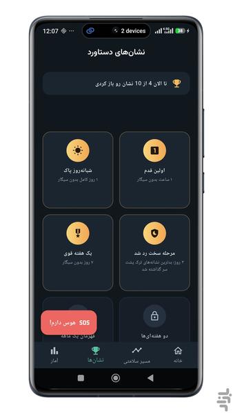Smoking Cessation Tracker - Image screenshot of android app
