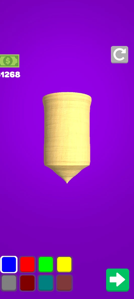 Wood Carving Turning Paint 3d - Gameplay image of android game