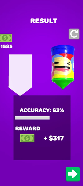 Wood Carving Turning Paint 3d - Gameplay image of android game