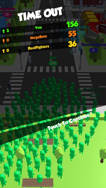 Crowd Rush - City of Town - Gameplay image of android game