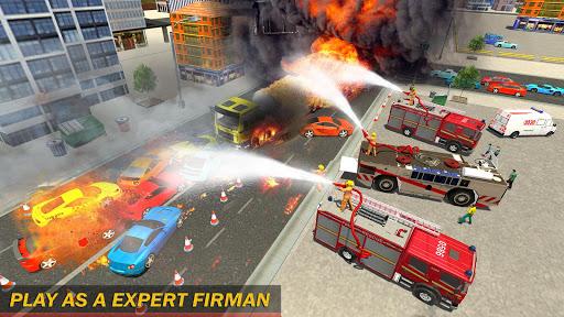 Firefighter Rescue Engine Simulator ۲۰۱۸ - عکس برنامه موبایلی اندروید