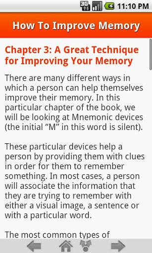 How To Improve Memory - Image screenshot of android app