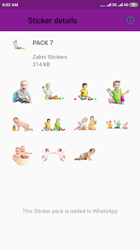 Cute Baby Stickers - WASticker for Android - Download