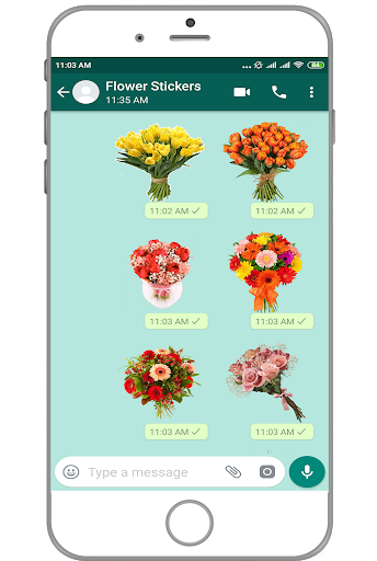 WAStickerApps - Flower Sticker - عکس برنامه موبایلی اندروید