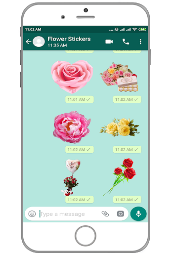 WAStickerApps - Flower Sticker - عکس برنامه موبایلی اندروید