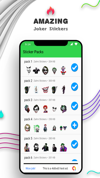 WAStickerApps - Joker Stickers - عکس برنامه موبایلی اندروید