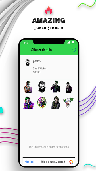 WAStickerApps - Joker Stickers - Image screenshot of android app