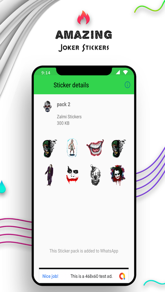 WAStickerApps - Joker Stickers - Image screenshot of android app