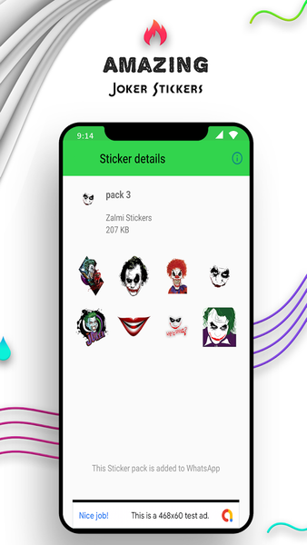 WAStickerApps - Joker Stickers - Image screenshot of android app