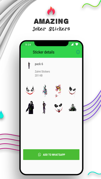 WAStickerApps - Joker Stickers - عکس برنامه موبایلی اندروید