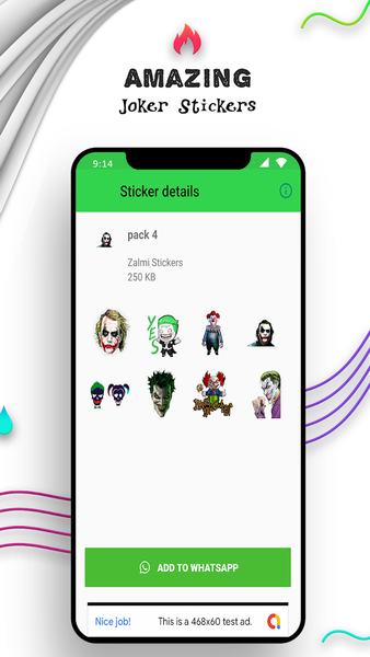 WAStickerApps - Joker Stickers - Image screenshot of android app
