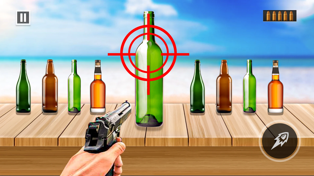 Shoot a Bottle: Shooting Games - Gameplay image of android game