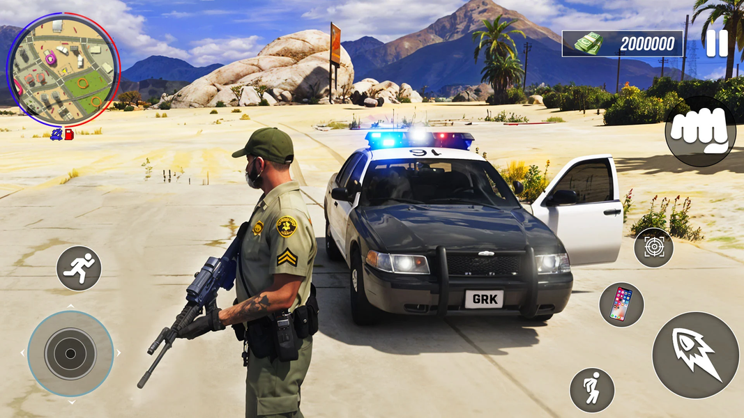 Police Simulator 3D Car Games - Gameplay image of android game