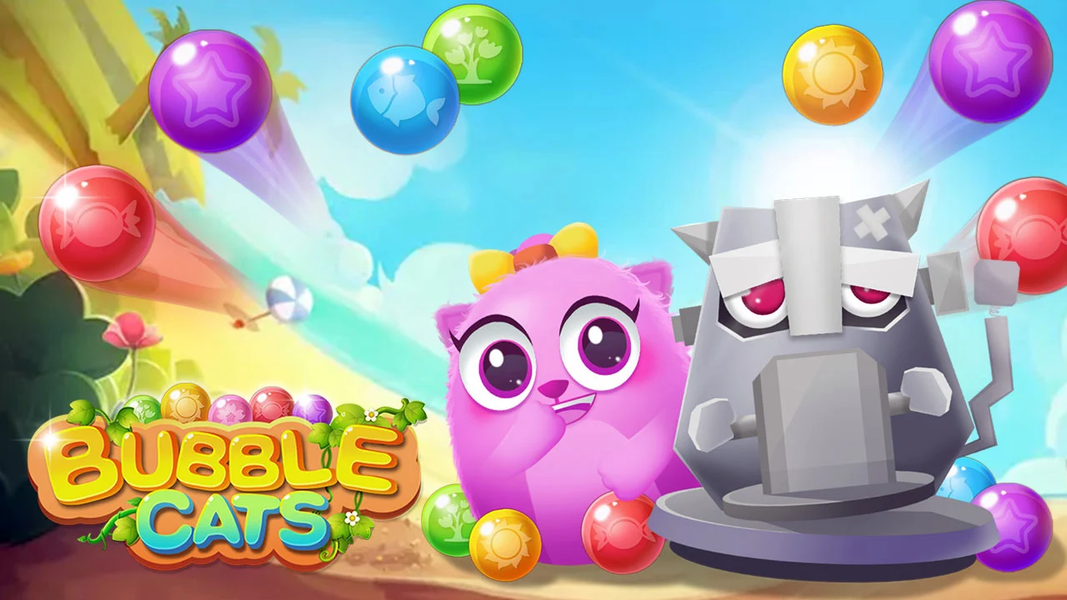 Bubble Cats - Bubble Shooter P - عکس بازی موبایلی اندروید