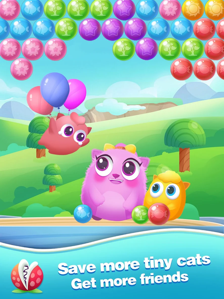 Bubble Cats - Bubble Shooter P - عکس بازی موبایلی اندروید