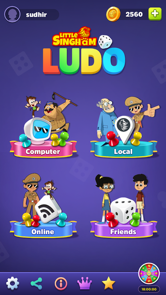 Little Singham Ludo - Gameplay image of android game