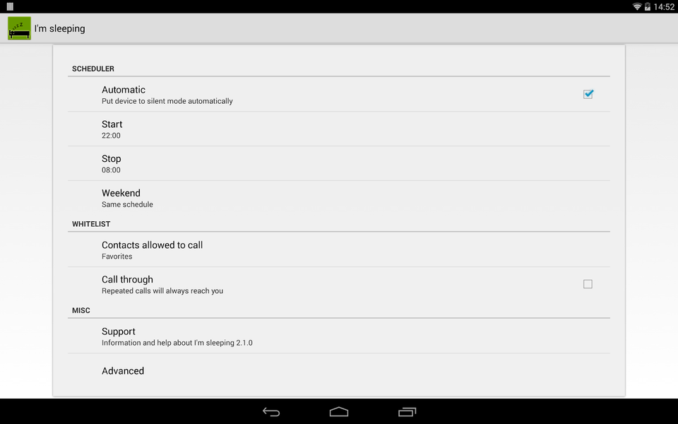 I'm sleeping - Image screenshot of android app